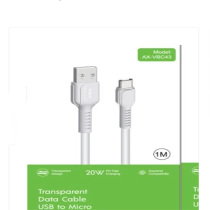 AMB 20W Transparent Data Cable (ModelAX-VBC43) price in Pakistan