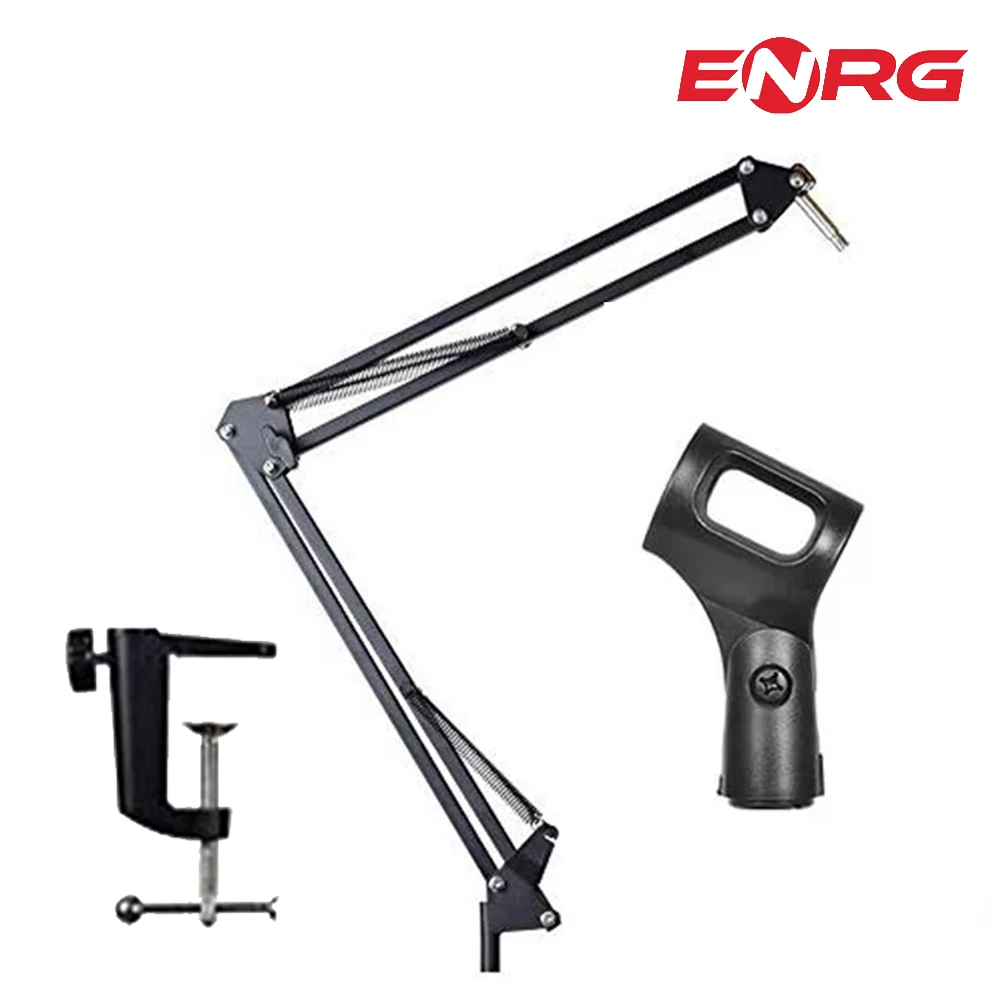 Energy – ENRG Scissor Arm Mic Suspension Stand Studio Recording With Microphone Holder For Condenser Universal BM 800 Blue Yeti Black price in Pakistan