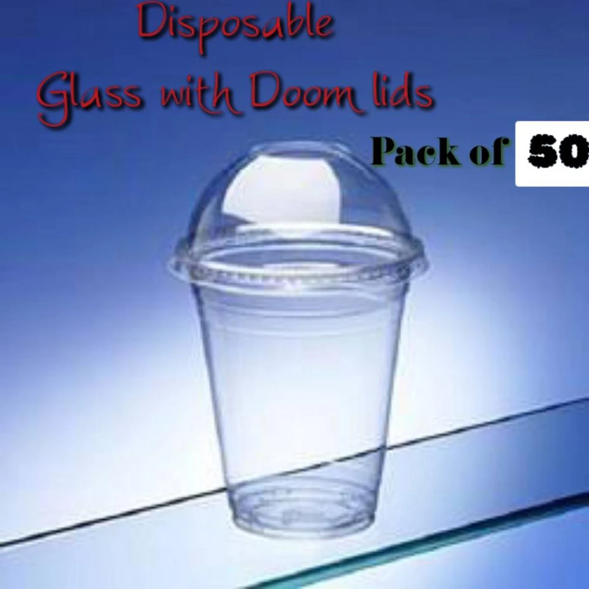 Disposable Glass with Doom lids.. Best for takeaway Best for juices Best for delivery use..and Indoor servings Available in bulk price in Pakistan