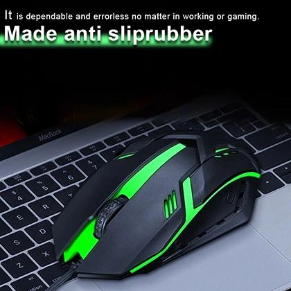 7 LED Gaming Mouse USB Wired Optical For PC Computer Laptop Pro RGB 7 LED Sensor Black 7 Colour LED Wired price in Pakistan