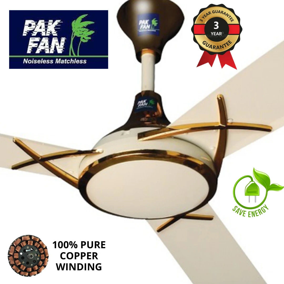 Pak Fan Ceiling Fan – Aspire Model Copper Winding 56” – Gold price in Pakistan