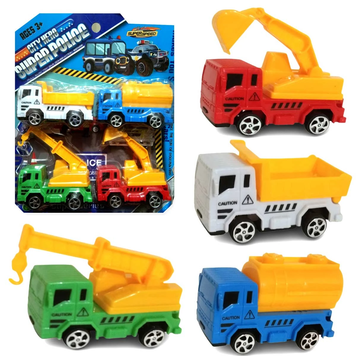 Construction Pullback Vehicle Toy Set price in Pakistan