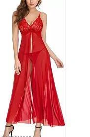Night dress / sleepwear / nightwear / Red Short Nighty For Girls / women / ladies Floral Lace lingerie sleepwear for Women price in Pakistan