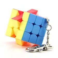 ni 333 Keychain Magic Cube Stickerless Speed Cube Puzzle Educational toy For ldren Kids price in Pakistan