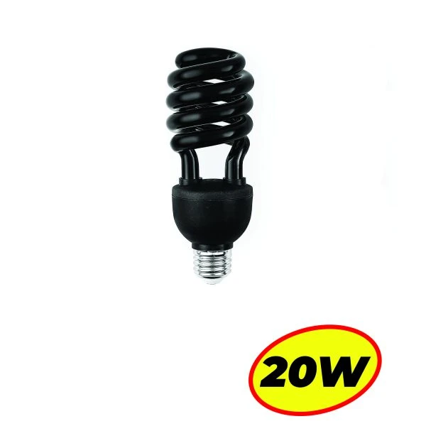 E27 20W UV Ultraviolet Fluorescent Blacklight Light Bulb Lamp CFL AC 220V price in Pakistan