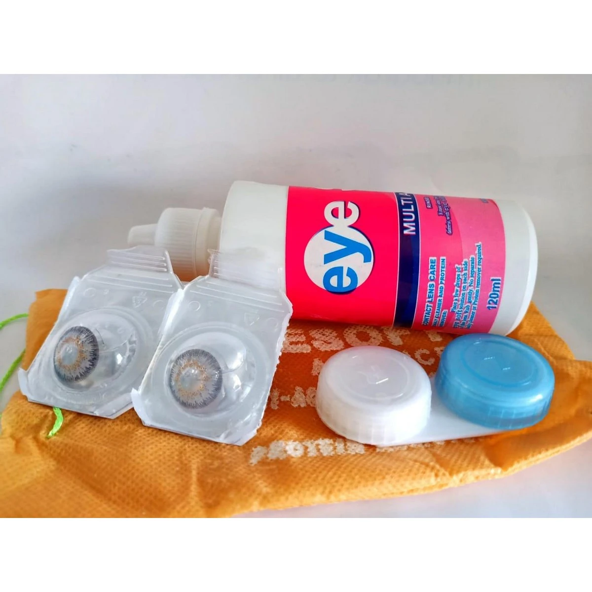 Best Pair Of Light Grey Contact Lenses Free Kit And Water price in Pakistan