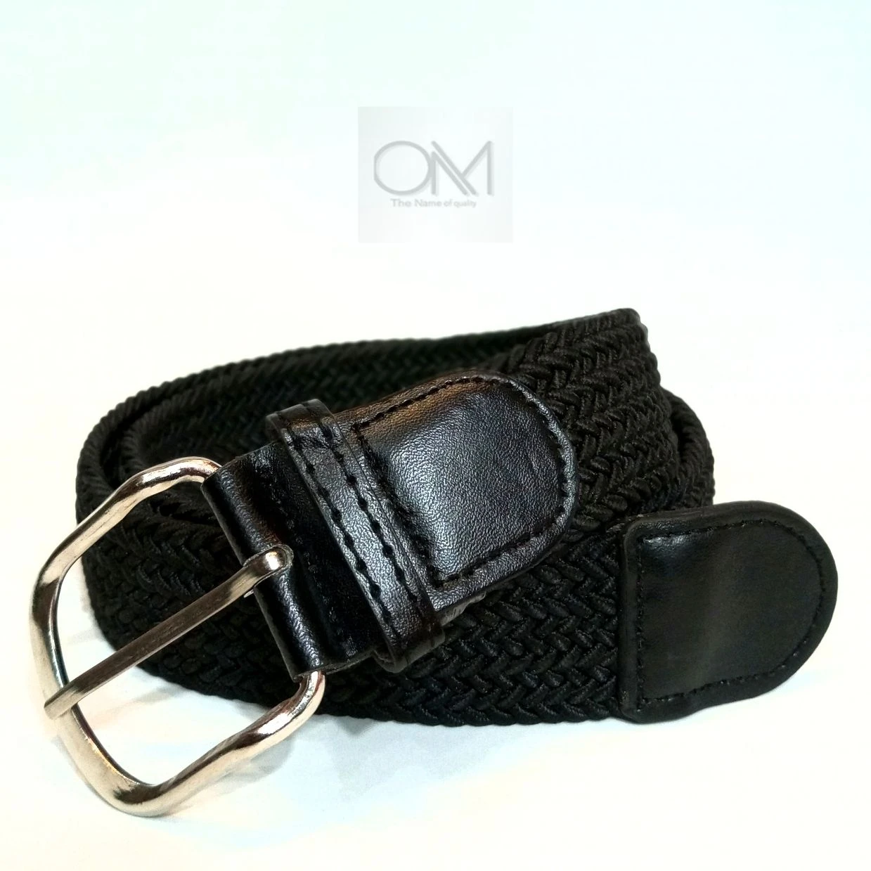 Braided elastic woven leather stretchable Belt for Men’s & Women price in Pakistan