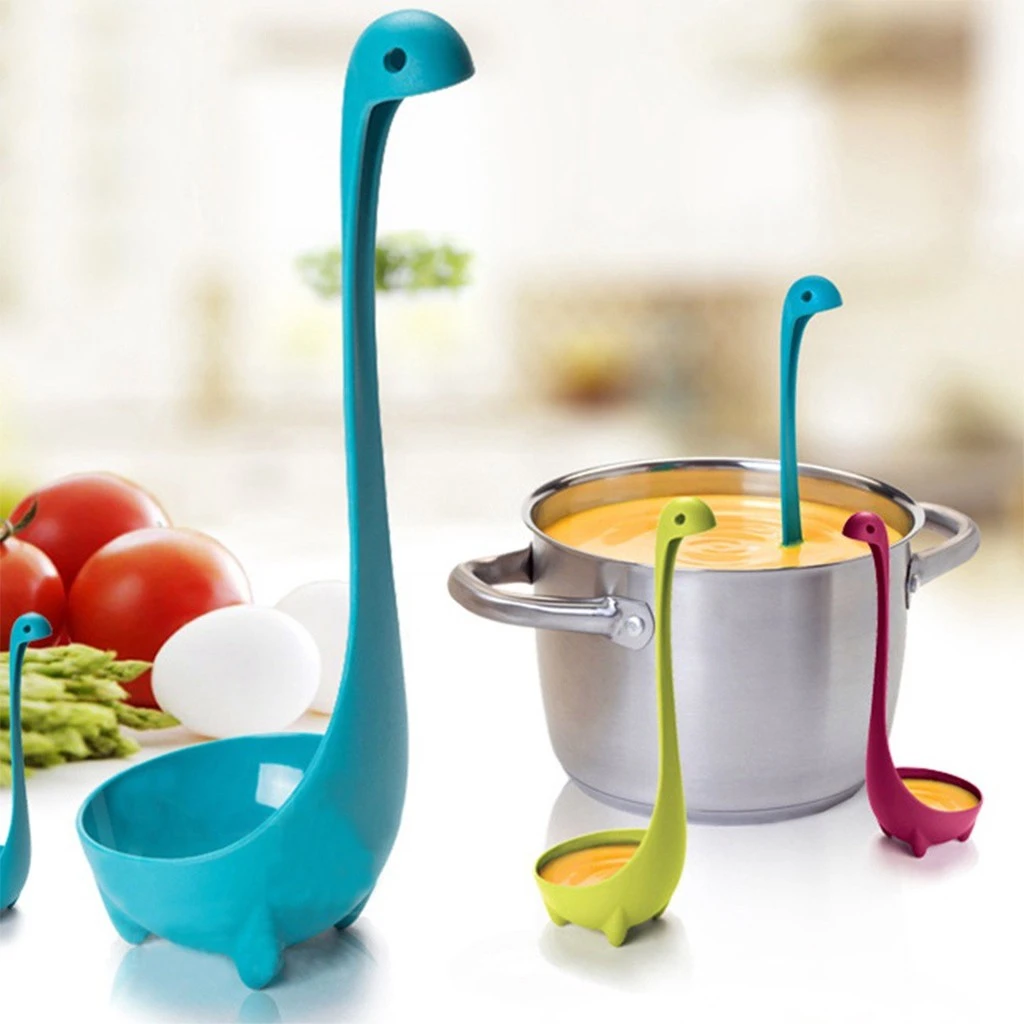 1PCS Dinosaur Cute Long Handle Soup Spoons, Standing Plastic Spoons price in Pakistan