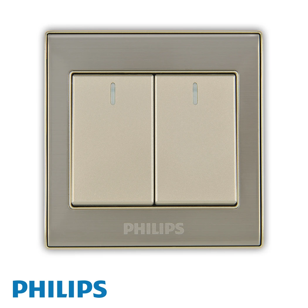 Philips Elegant Q8 Double Single Pole Switch price in Pakistan