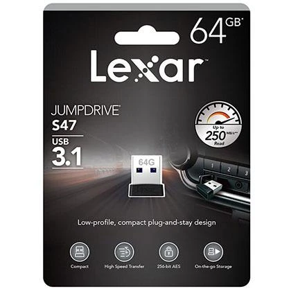 LEXAR S47 250MB 3.1 MINI USB 64GB price in Pakistan