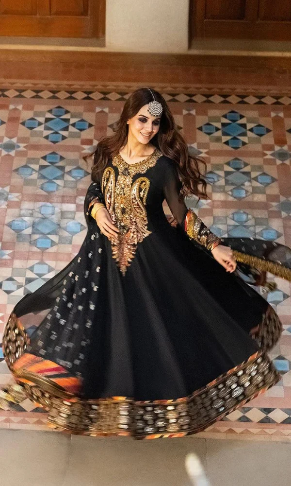 Asim Jofa – 3PC Embroidered Lawn Frock price in Pakistan