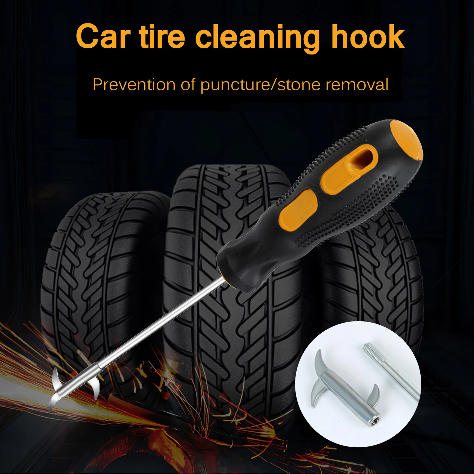 Auto motor 1PC Universal Car Tire Stone Cleaner Groove price in Pakistan
