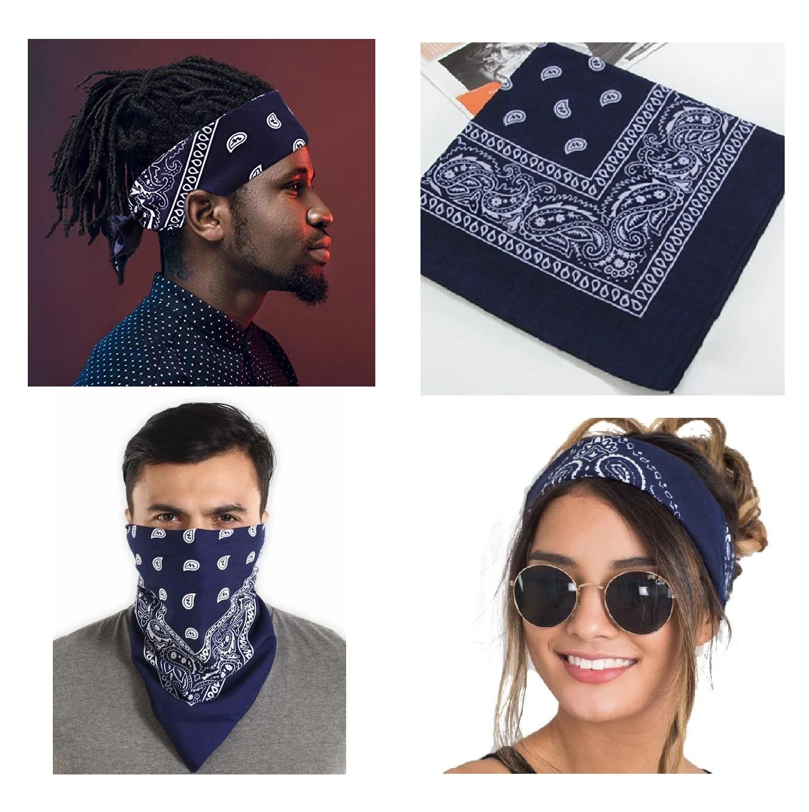 Bandana Scarf Head Wrap Scarf For Boys – Paisley Printed Cotton Bandana For Boys, Bandana for Girls, Bandana for Men Head price in Pakistan