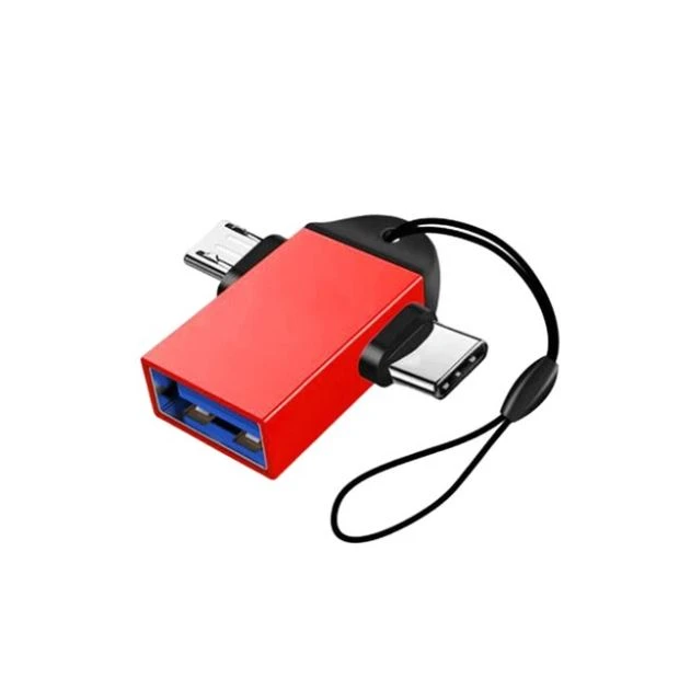 2 In 1 OTG 2in1 OTG Type C Micro USB 3.0 OTG Adapter Connector Converter for Samsung price in Pakistan