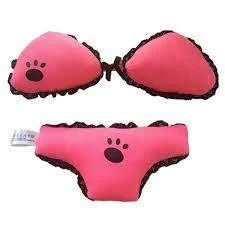 HAOEN Pets Dog Toys Bikini Shaped Plush Soft Squeaky Dog Gifts for Puppy price in Pakistan