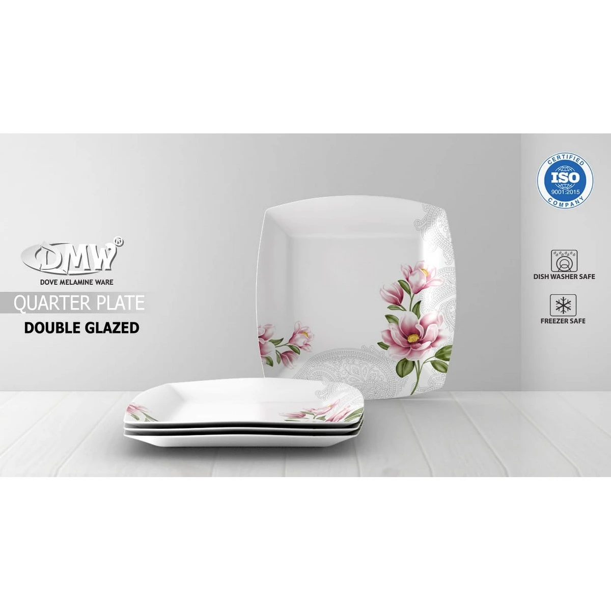 Mikasa Square Double Glazed Quarter Plates {6-Pcs Sets} price in Pakistan