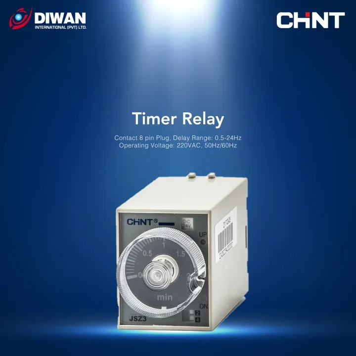 Chint Industrial Timer Relay (0.5s to 24h) JSZ3A price in Pakistan