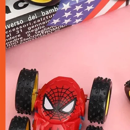 1PC Spiderman Dump Truck Inertial Car Double Sided Car price in Pakistan