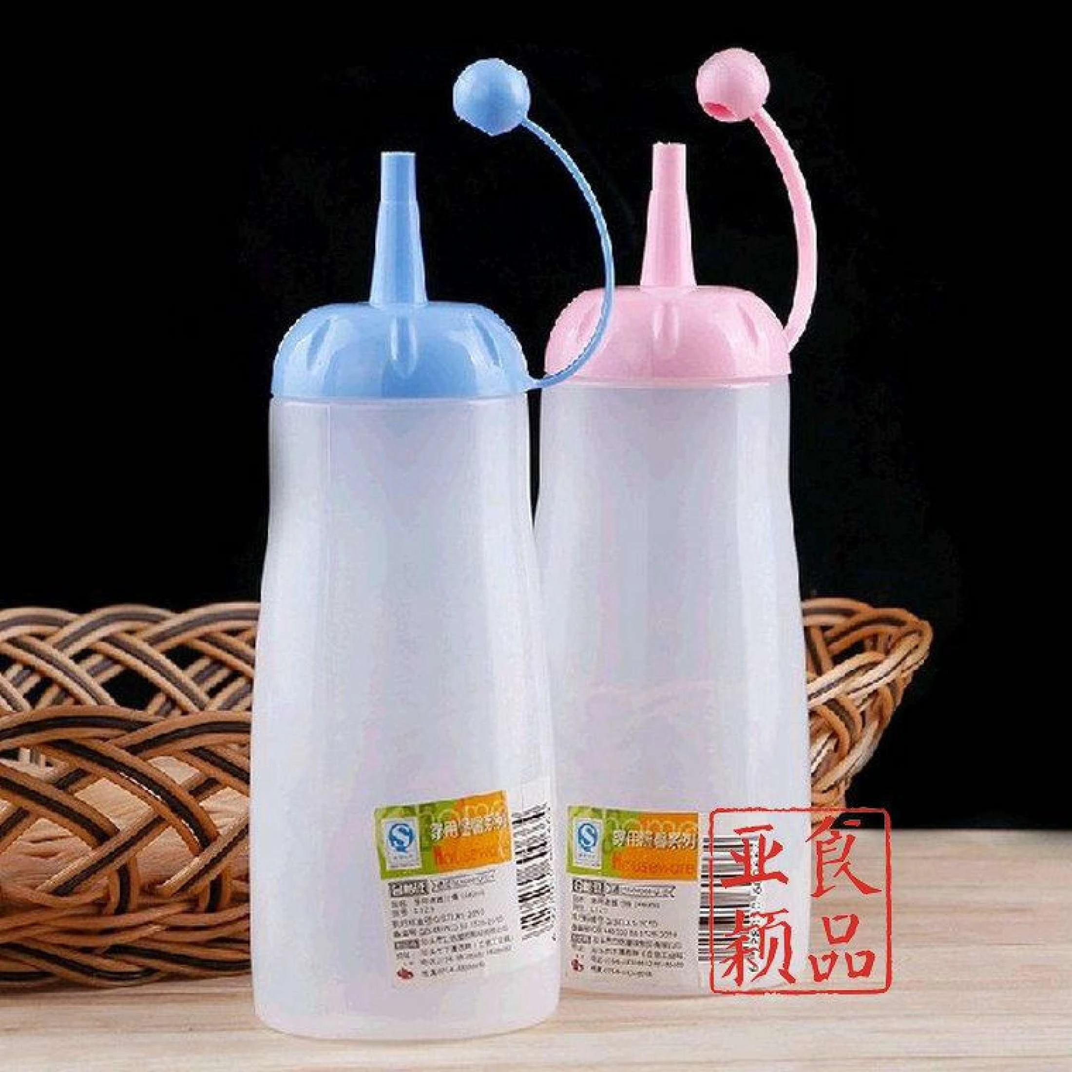 Pack of 2 Ketchup Oil and Other Paste Squeezer Bottle Plastic Multiple Colors price in Pakistan