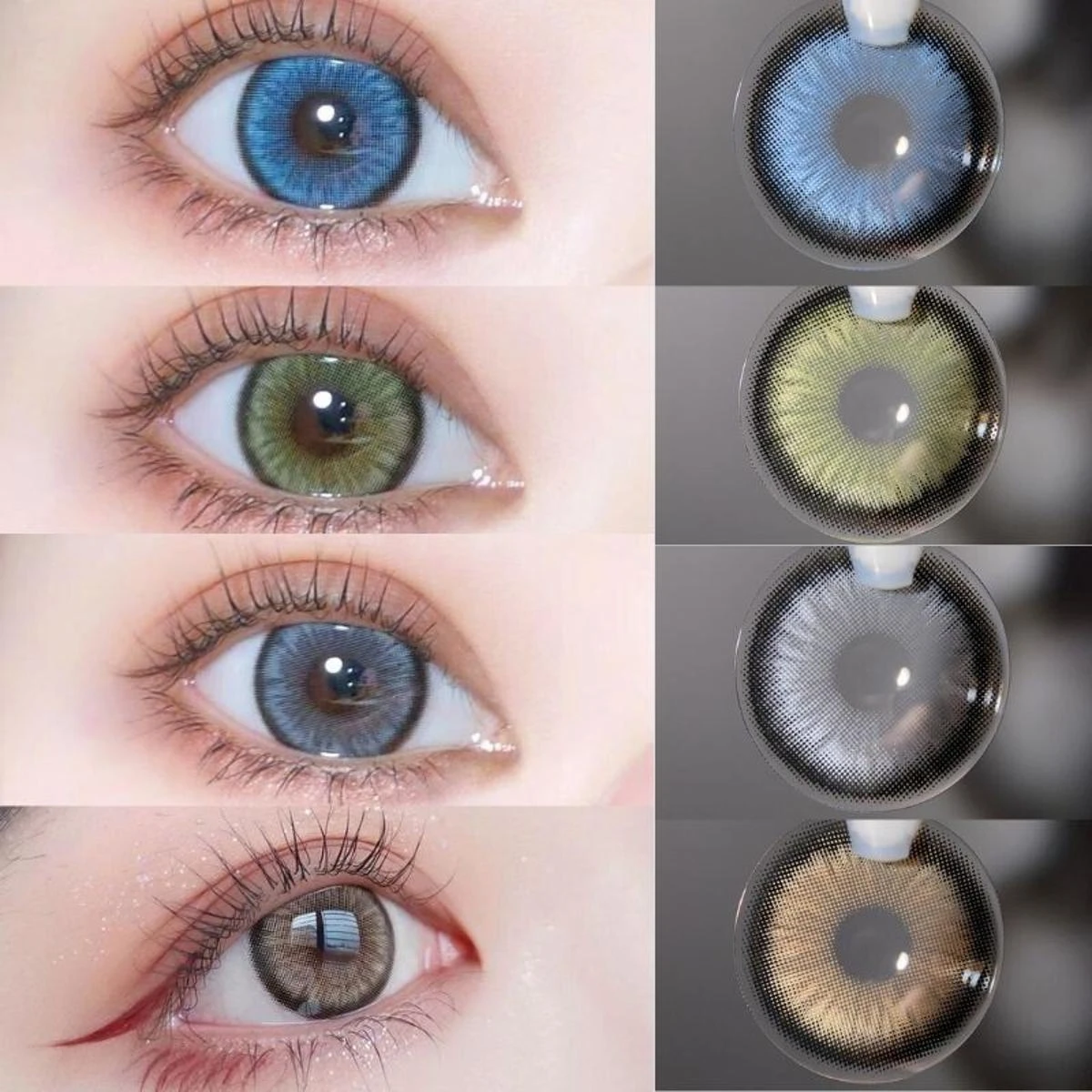 1 Pair Unisex Color Lens Charming Big Eye Makeup Cosmetic Colour Contact Lenses Beauty Tool Lenses For girls price in Pakistan