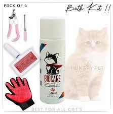Cat Brush & Nail Clipper With Shampoo (PACK OF 3) – COMPLETE BATH KIT price in Pakistan