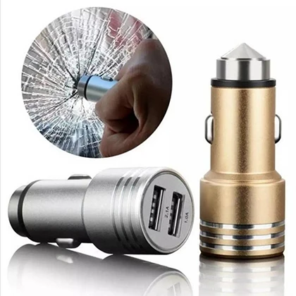High Speed Car Charger  Car Charging Adopter  Fast Charging Dual USB Port Input  DC 12-24V Out Put  DC 5.0V 2.4A price in Pakistan