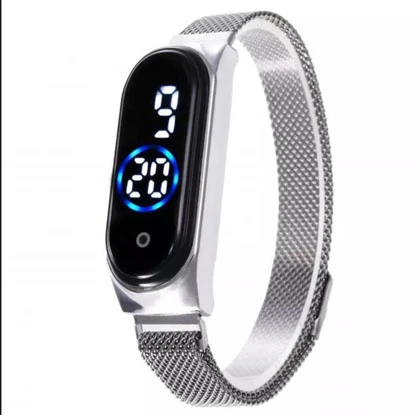 Brand New Magnetic Clasp Touch Led Digital Watch For Unisex Girls & Boys Smart Wrist Watch Stylish Bracelet Fashion 2022 price in Pakistan