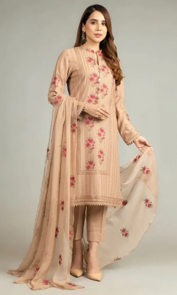 Bareeze Meadow Range- 3PC Lawn Embroidered Shirt with price in Pakistan