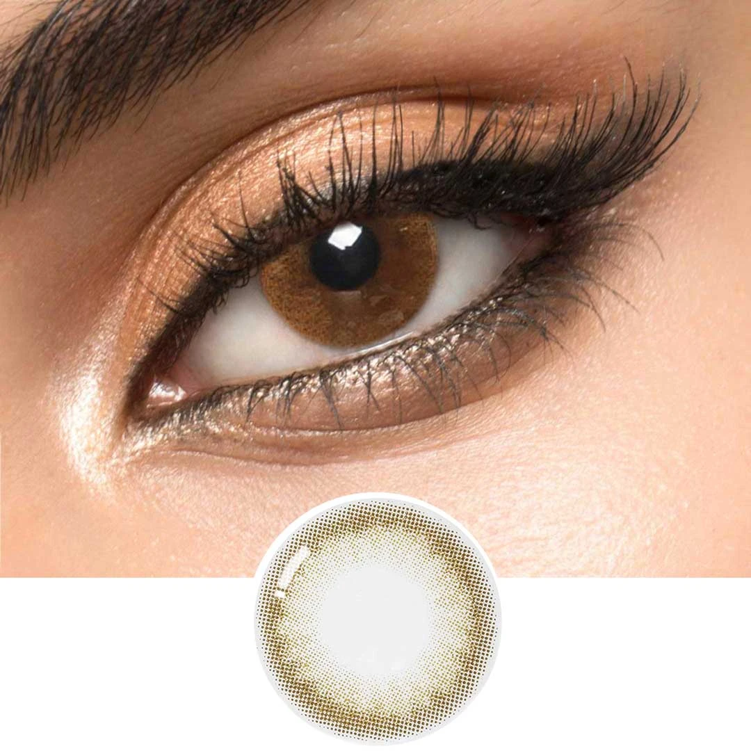 3 Tone Hazle Eye Contact Lens – Soft Lens For Girls – Original Eye Lens With Complete Kit price in Pakistan