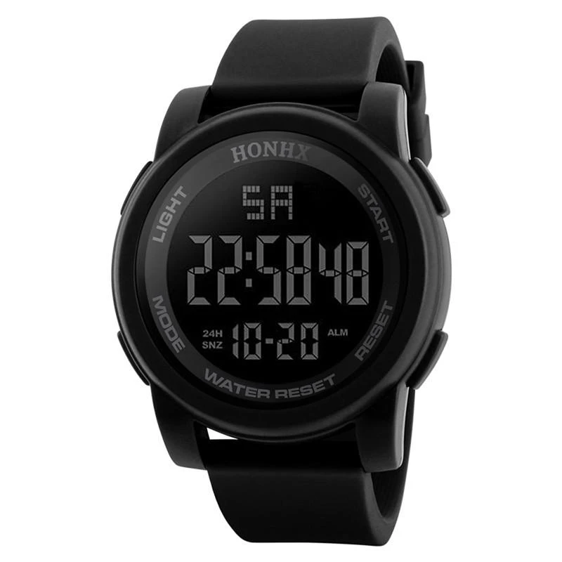HONHX 9340F Watches LED Waterproof Digital Electronic Quartz Military Luxury Sport Date Stop Watch price in Pakistan