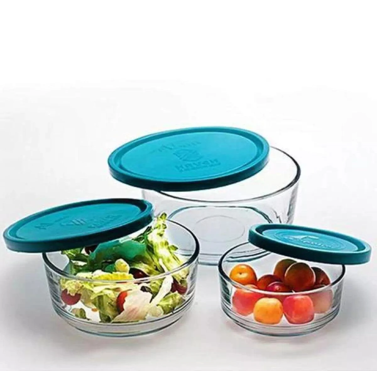 3 Pieces Bowl Container Lunch Box for Office Worker Leakproof Glass Lunch Box with Lid Health Food price in Pakistan