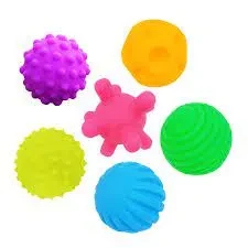 Textured Multi Ball Set – Textured Ball Set Toy for Sensory Exploration and Engagement for Ages 6 Months and up, 6 Piece Set price in Pakistan