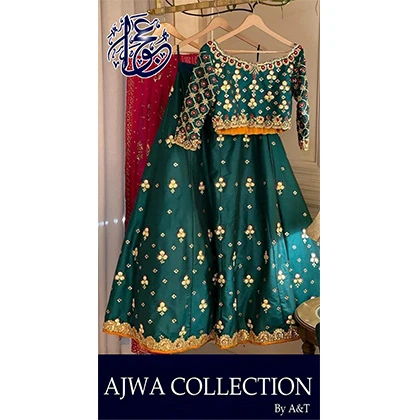 Heavy Handwork Embroidery Top With Skirt  price in Pakistan