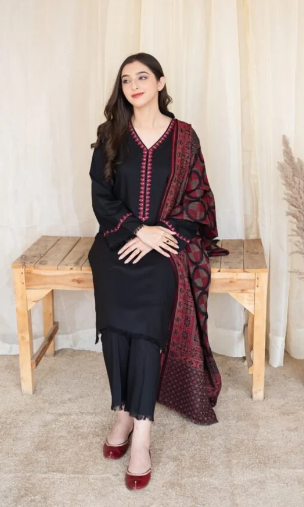 Asling – 3PC Lawn Embroidered Shirt With Printed Duppata price in Pakistan