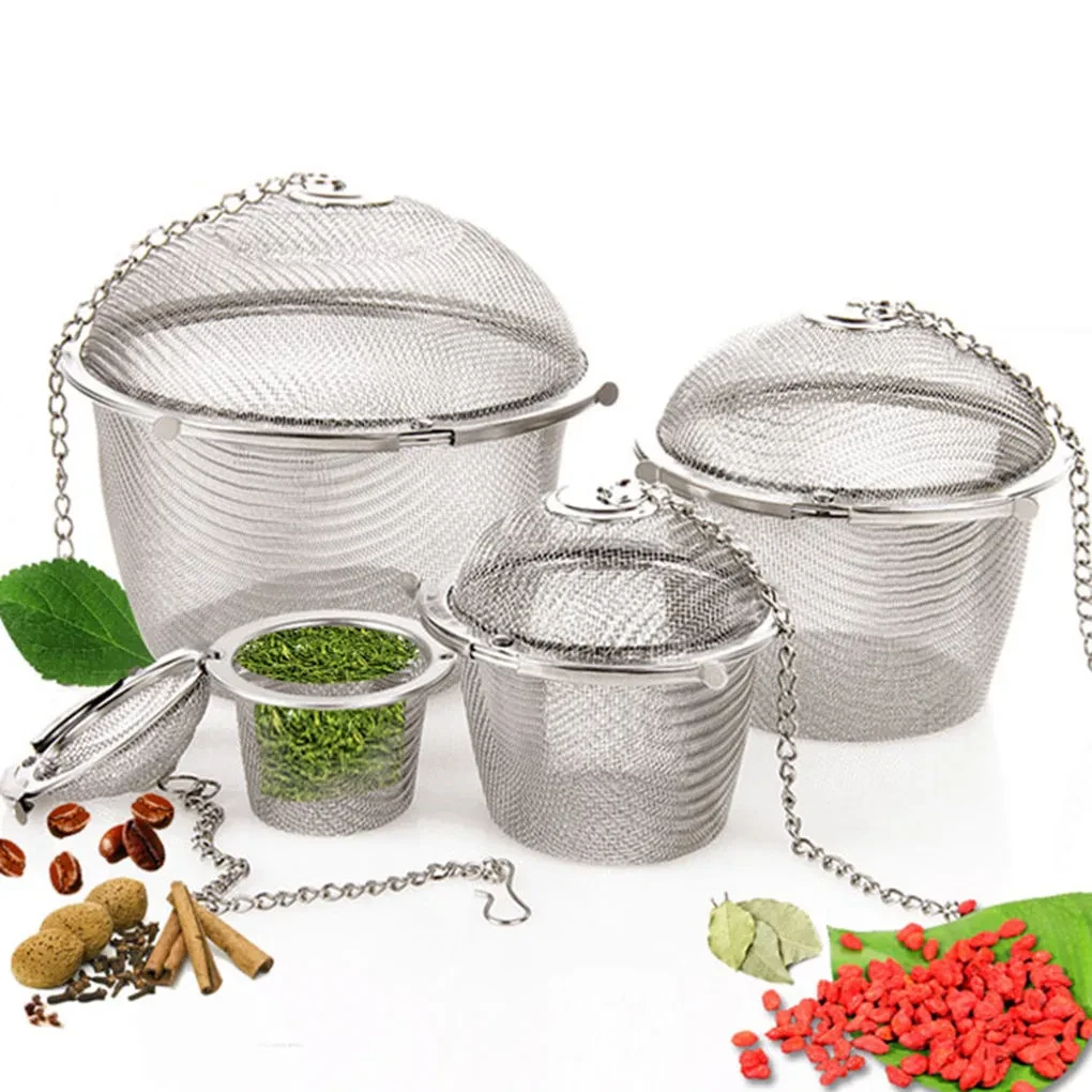 Stainless Steel Tea Locking Spice Egg Shape Ball Mesh Infuser Tea Strainer Kitchen Accessories price in Pakistan