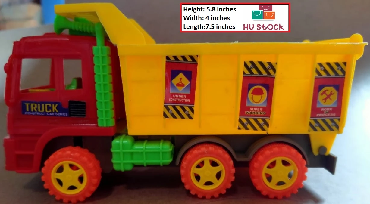 Friction Powered Dumper Truck – Construction Loader Truck with Jack – Toy for Kids & Boys price in Pakistan