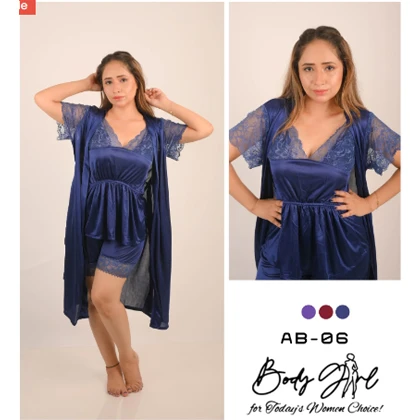 Body Girl 2-Pieces Gown & Nightwear For Girls & Women – Light Purple price in Pakistan