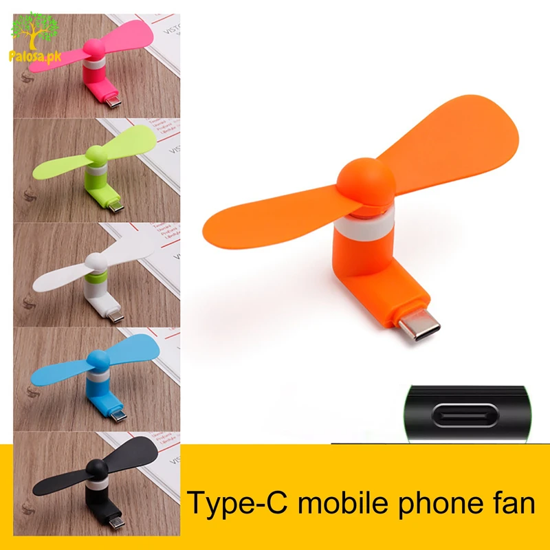 Type-C Mini USB Phone Fan Type C Mini USB smartphone Fan USB Fan price in Pakistan