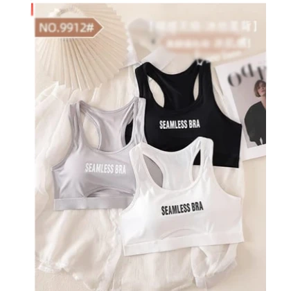 Cross Notch Top Bidie Padded Seamless Women Wireless Bralette Top for girls – Black price in Pakistan