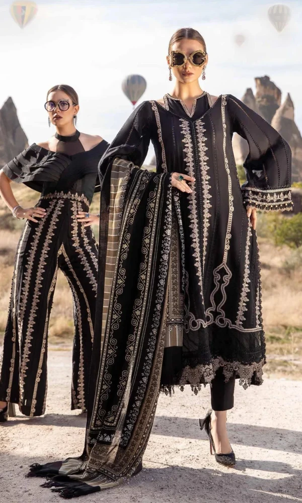 Maria.B – 3PC Embroidered Lawn Suit price in Pakistan