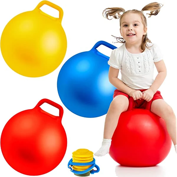 Hoop ball for 3 to 7 years ,Hop Ball with Handle for Exercise Inflatable Jump Ball Kids price in Pakistan