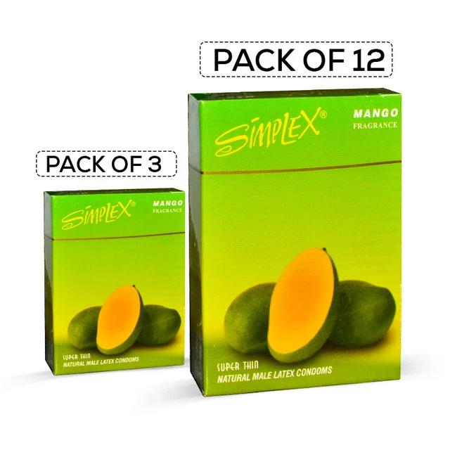 Simplex Mango Flavoured Condoms 12Pack – Pleasure & Protection price in Pakistan