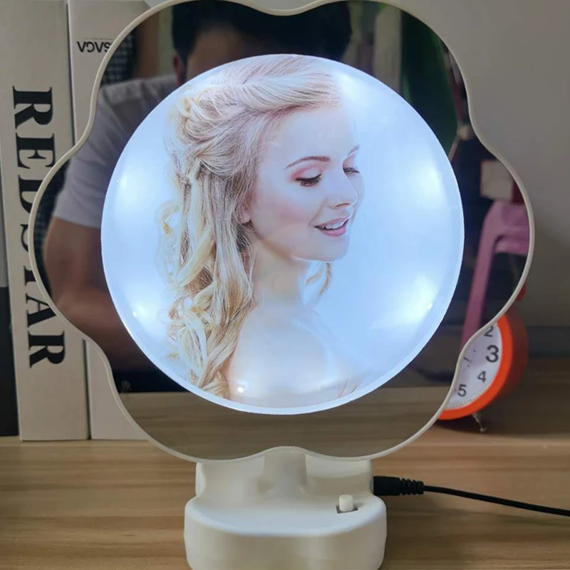 LED Magic Mirror Photo Frame (Flower Shape) – Smart Gift Shop price in Pakistan