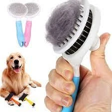 GR Pet Hair Removal Brush Self-cleaning Brushes Cleaning Tools Perfect For Grooming Long Short Haired Dogs Cats price in Pakistan