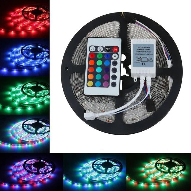 (28.3 fit) Rgb Remote Control Led Strip Light – Complete Kit price in Pakistan