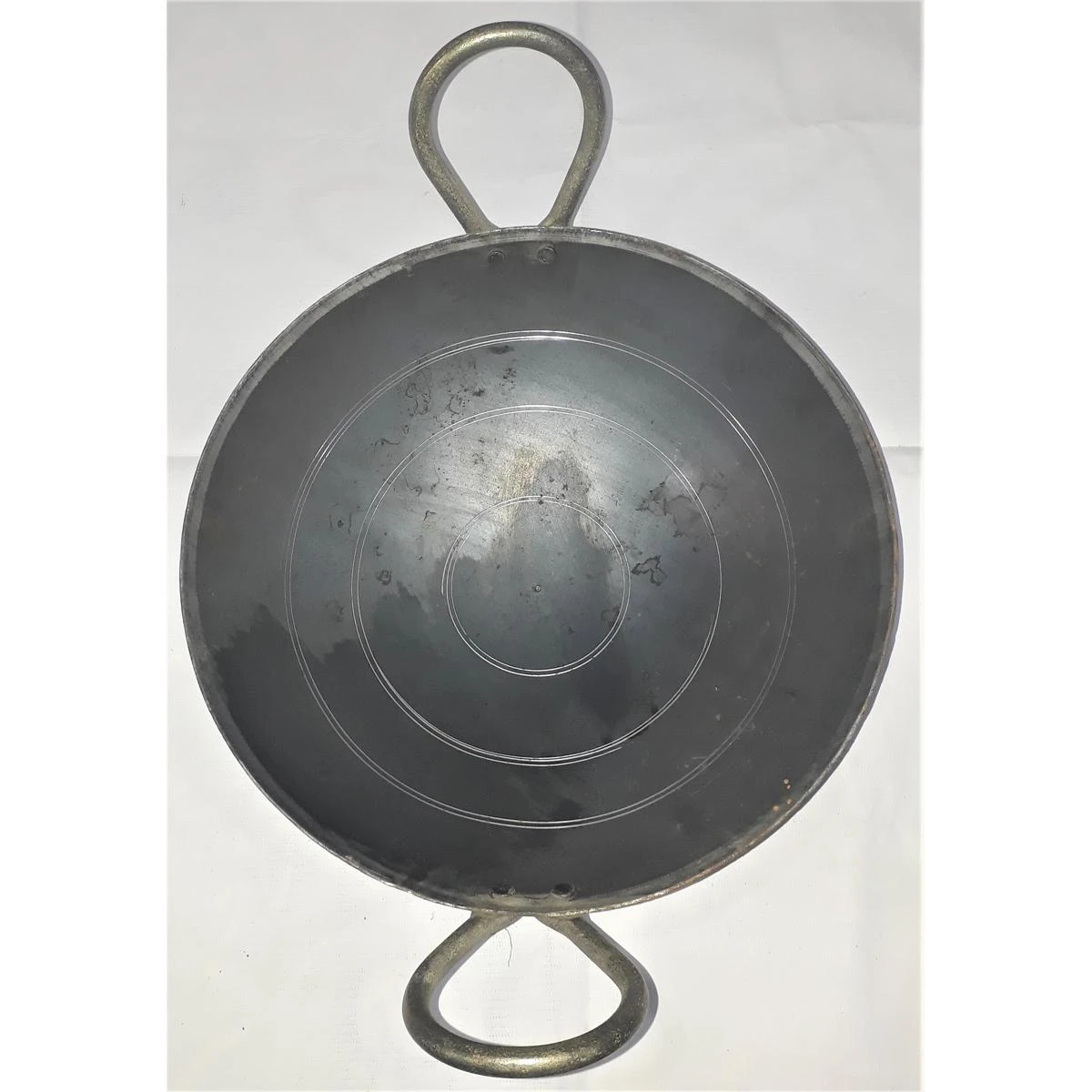 Black IRON Karahi (24cm) FREE ITEM Heavy Weight Best quality Kitchen ware cooking price in Pakistan