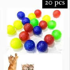 20 pcs Cat Playing Attraction Toy Balls price in Pakistan
