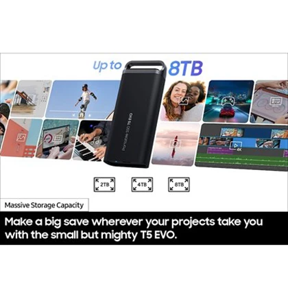 Samsung Portable SSD T5 EVO USB 3.2 4TB  Black price in Pakistan