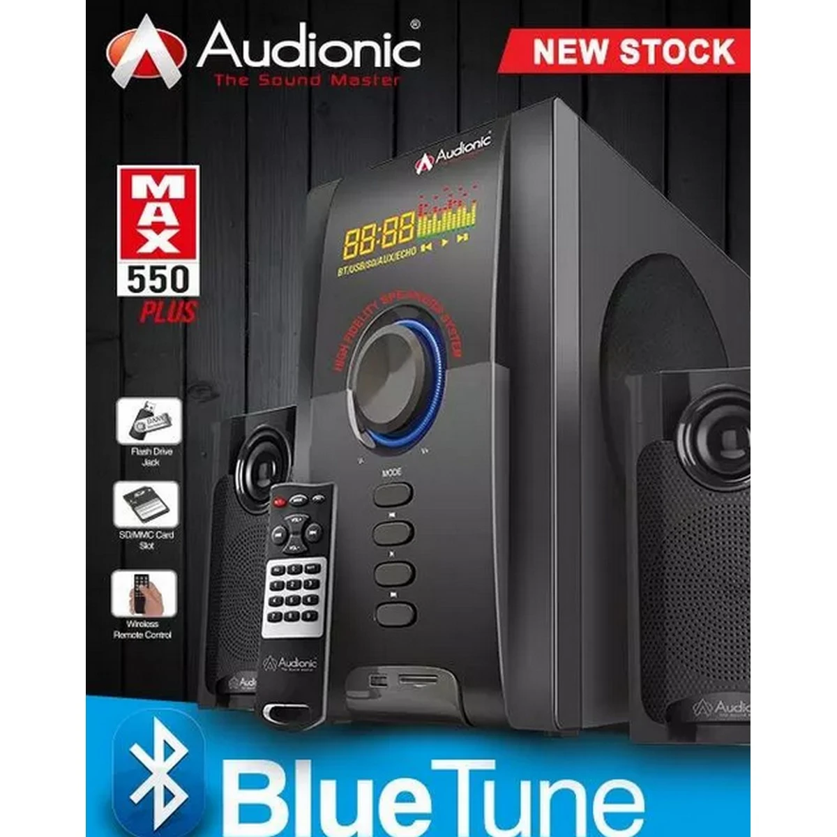 Audionic – Bluetooth Speaker – Max 550 – Audionic Max 550 Bluetooth Speaker – Speaker for pc price in Pakistan