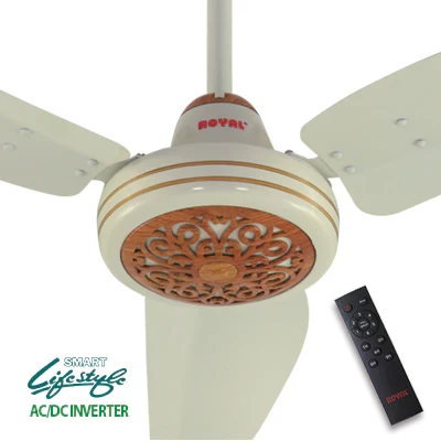 Royal Ceiling Fan Smart Series ACDC Regency Model 56 Inch – NEW 2023 – With Remote – Off-White PineWood price in Pakistan